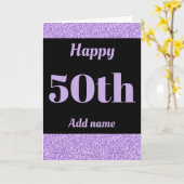 スタイリッシュパーソナライズされたハッピーバースデー カード (黄色い花)