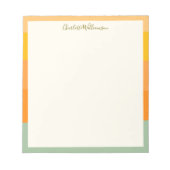 スタイリッシュパーソナライズされたモダンサンゴ縁ど汁 ノートパッド (正面)