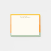 スタイリッシュパーソナライズされたモダンサンゴ縁ど汁 ポストイット (正面)