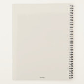 スタイリッシュパーソナライズされた庭プランナー プランナー手帳 (裏面)