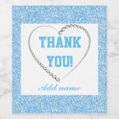 スタイリッシュパーソナライズされた感謝していボトルラベル ワインラベル (シングルラベル)