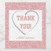 スタイリッシュパーソナライズされた感謝していボトルラベル ワインラベル (シングルラベル)