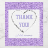 スタイリッシュパーソナライズされた感謝していボトルラベル ワインラベル (シングルラベル)