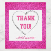 スタイリッシュパーソナライズされた感謝していボトルラベル ワインラベル (シングルラベル)