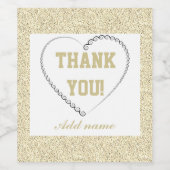 スタイリッシュパーソナライズされた感謝していボトルラベル ワインラベル (シングルラベル)