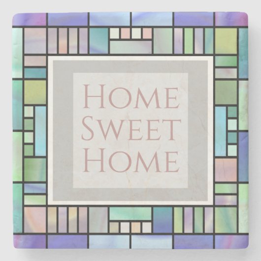 スタイリッシュパーソナライズされた文字 ストーンコースター (正面)