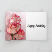 スタイリッシュパーソナライズされた誕生日カード カード (内部)