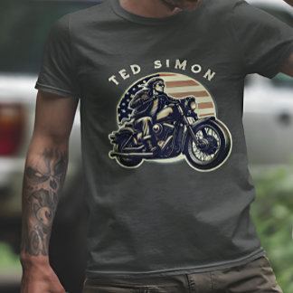 スタイリッシュパーソナライズされた&ヴィンテージ自転車に乗る Tシャツ