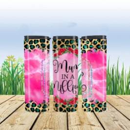 スタイリッシュヒョウ柄デザイン祝の母 タンブラー