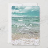 スタイリッシュビーチス結婚タカスタム招待状 招待状 (裏面)