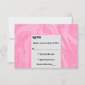 スタイリッシュピガーリーッミニマルク絵を描抽象芸術ズ 出欠カード (正面)