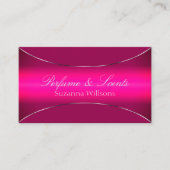 スタイリッシュピッグラデーションクと銀縁ど目のキャッチ 名刺 (正面)