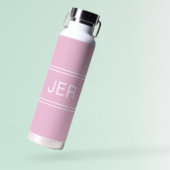 スタイリッシュピフェミニンックモノグラムのイニシャルガーリー ウォーターボトル