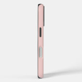 スタイリッシュピンクとパーソナライズドグレー名前  Case-Mate iPhoneケース (裏面 / 右)