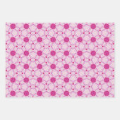 スタイリッシュピンクの幾何形状。抽象芸術 ラッピングペーパーシート (正面2)