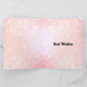 スタイリッシュピンクの追加の名前80誕生日 カード (内部)