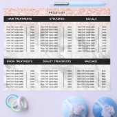 スタイリッシュピンクサロン スパ 料金表 チラシ (シングル)