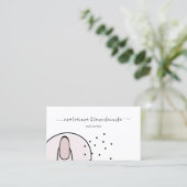 スタイリッシュピンクモダンメイクアップサロン爪、 ネイル 名刺 (スタンド正面)