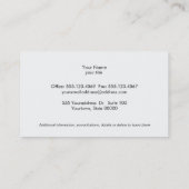 スタイリッシュファッション及び美しいモダンストライプの 名刺 (裏面)