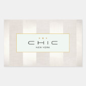 スタイリッシュファッション及び美しいモダンストライプの 長方形シール (正面)