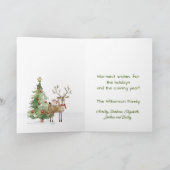 スタイリッシュファンキー予測できな水色トナカイ カード (内部)