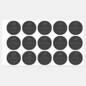 スタイリッシュフェイクエンボスモダンモノグラム防水 ラベル (シート)