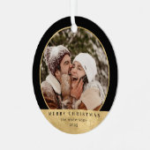 スタイリッシュフェイクモダン金ゴールド メタルオーナメント (正面左)