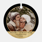 スタイリッシュフェイクモダン金ゴールド メタルオーナメント (裏面)