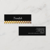 スタイリッシュフェイク金ゴールドフレーク水玉模様 スキニー名刺 (正面/裏面)