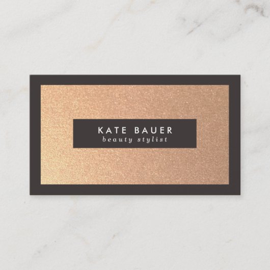 スタイリッシュフェイク銅美しいとファッション 名刺 (正面)