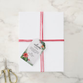 スタイリッシュフォントトロピカル結婚ウェルカムメッセージカード ギフトタグ (より糸付き)