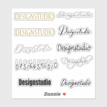 スタイリッシュフォント名ステッカー