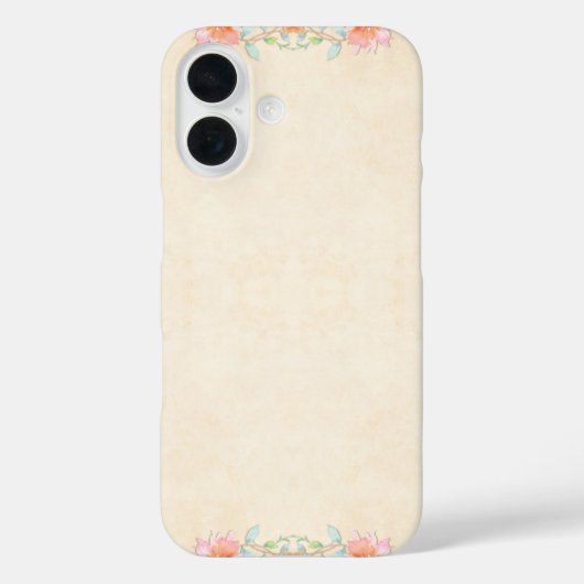 スタイリッシュフラワーパターン Case-Mate iPhoneケース (裏面)