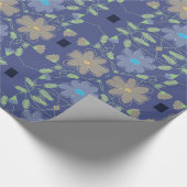 スタイリッシュフローラデザイナーギフトラップ ラッピングペーパー (角)