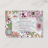 スタイリッシュフローラドール鮮やかデザイン 名刺 (裏面)