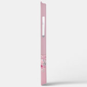 スタイリッシュフローラピンクローズ金ゴールドグリッター滴 Case-Mate iPhoneケース (裏面 / 左)