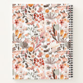 スタイリッシュフローラ中和かわいらしレシピ ノートブック (裏面)