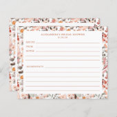 スタイリッシュフローラ中和かわいらし縁どレシピカード (正面/裏面)