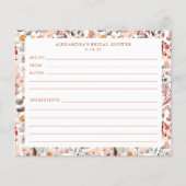 スタイリッシュフローラ中和かわいらし縁どレシピカード (正面)