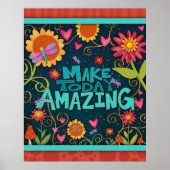 スタイリッシュフローラ感動的が今日を驚かせる ポスター (正面)