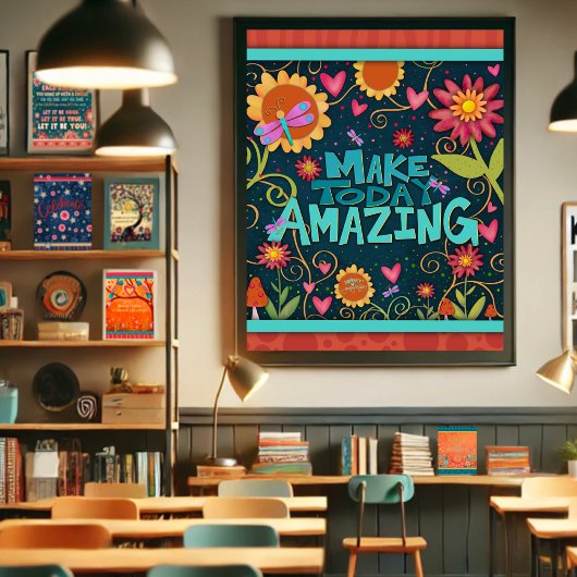 スタイリッシュフローラ感動的が今日を驚かせる ポスター