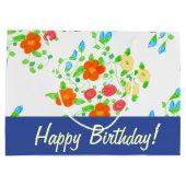 スタイリッシュフローラ抱き枕 ラージペーパーバッグ (裏面)