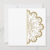 スタイリッシュフローラ結婚式招待状 招待状 (裏面)