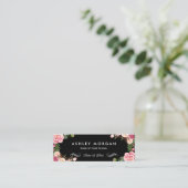 スタイリッシュフローラ花卒業名カード コーリングカード (スタンド正面)