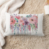 スタイリッシュフローラ装飾用クッション ランバークッション (ブランケット)