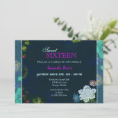 スタイリッシュフローラSweet sixteen 招待状 (スタンド正面)