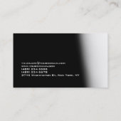 スタイリッシュブラックグレイモダンプロフェッショナル 名刺 (裏面)