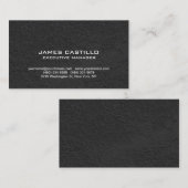 スタイリッシュブラックグレーウォールモダンプロフェッショナル 名刺 (正面/裏面)