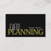 スタイリッシュブラックマスタードシンプルプロフェッショナル 名刺 (正面)