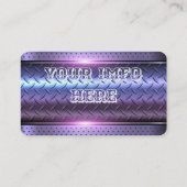 スタイリッシュブラック&クロムオートバイ 名刺 (裏面)